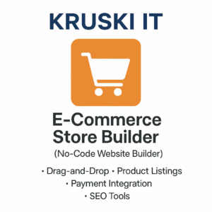 KRUSKI IT – E-Commerce Store Builder (No-Code Website Builder)